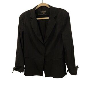 strenesse Gabrielle Germany black gorgeous Fall Black Blazer 10 French Cuff